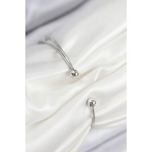 Gesa Store Pirinç Zirkon Taşlı Inci Model Gümüş Renk Kadın Bileklik 5886 - GESA552924-5178