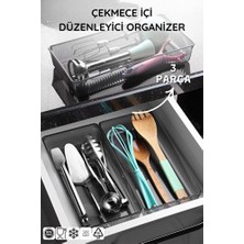 Empressco Pratik 3 Parça Çekmece Organizer Seti, Kaşıklık ve Bıçaklık Dahil