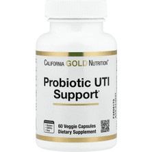 California Gold Nutrition Fruktooligosakkaritler, Kızılcık Özü, Üç Yapraklı Kapari Özü ve Özel Sindirim Karışımı Içeren Probiyotik Idrar Yolu Enfeksiyonu Desteği, 60 Vejetaryen Kapsül