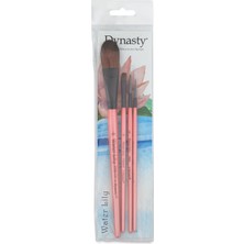 Dynasty : Water Lily 7700 Serisi : Sentetik Sulu Boya Fırça Seti 1 : 4' Lü