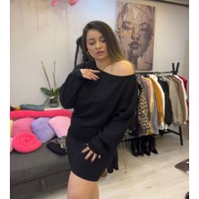 Nutika Kayık Yaka Elbise