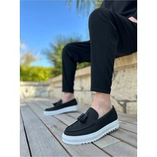 Beskar BA0154 Siyah Süet Kumaş Günlük Erkek Sneaker – Konforlu Yürüyüş