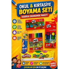 Anı Ofis Kırtasiye Okul Kırtasiye ve Boyama Seti Harika Ekonomik Paket