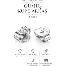 Bigakan 925 Ayar Gümüş Küpe Arkası Küpe Vidası Küpe Klipsi Küpe Kelebeği