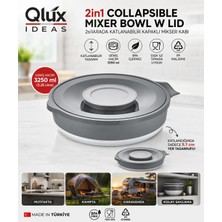 Qlux Ideas Qlux 3.25 Litre Katlanabilir Mikser Kabı - Yer Kaplamayan Pratik Mutfak Yardımcısı