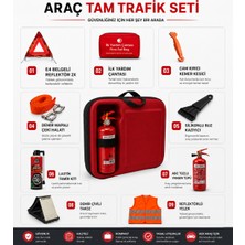 Carvorio Araç Tam Trafik Seti 15 Parça Muayene Uyumlu Büyük Çantalı