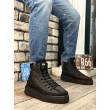 Beskar BA0811 Boa Siyah Deri Suni Deri Spor Unisex Bot – Ortopedik Destek