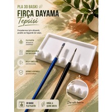 Sylva Concept Pla 3D Baskı 6 Bölmeli Fırça Dayama Tepsisi – Boya ve Hobi Düzenleyici