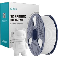 Sunlu Beyaz Pla Mat Filament - 1.75MM - 1 kg
