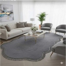Altun Carpet Modern Çift Açık Gıri Kafalı Post Pelüş  Halı  Ponpon Saçaklıçık 12ML Hav Yüksekliği Var2 Cmkalınlık