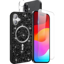 Teleplus iPhone 17 Kılıf Mozaik Msafe Taşlı 3in1 Set Kılıf