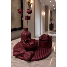 Gizem Design Products Bordo Fiyonk Set