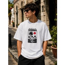 Montree Erkek Oversize Baskılı %100 Pamuk T-Shirt