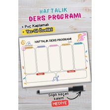 Metranya Haftalık Ders Programı, Yaz Sil Özellikli Ilkokul Lise Öğrencileri Için Ders Çalışma Planı Çizelgesi