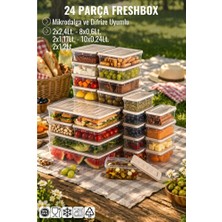 Empressco 24'lü Çift Amaçlı Saklama Kabı Set, Mikrodalga ve Dondurucu Uyumlu