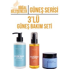 Polente Natural Işıltılı Bronzluk & Güneş Sonrası Yatıştırıcı Bakım Seti - 3'lü Set
