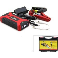 Mayf Çok Fonksiyonlu Ato - Araç Takviye Set Taşınabilir 4 USB Çıkışlı Powerbank Özellik - Fener - Cob - Pusula (5332)