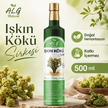 Alg Natural Işkın Kökü Sirkesi 500 ml Cam Şişe Doğal Fermentasyon