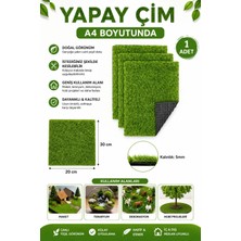 Dünya Magnet Maket Çimi Yapay Çim A4 20X30 cm Teraryum Dekorasyon Suni Çim 1 Adet