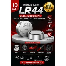 Anı Ofis Kırtasiye 10 Adet LR44 Alkalin AG13 Düğme Para Pil (Terazi-Saat-Oyuncak- Lazer Pili) LR44H A76 SR44 357 V13GA