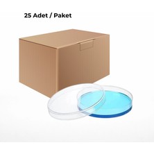Labbakkal Petri Kabı 90x15 mm – Steril Aseptik PS Petri Kutusu 25 Adet