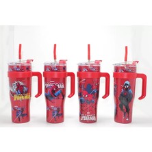 Mudanis Sevimli Spiderman Pipetli Termos & Suluk ALK4713