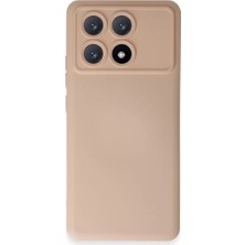 Mudanis Xiaomi Poco X6 Pro Kılıf Nano Içi Kadife Silikon - Pudra