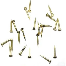 Mudanis Klips, Menteşe, Ayağı Çivisi 9mm Çelik - Sarı 10GR