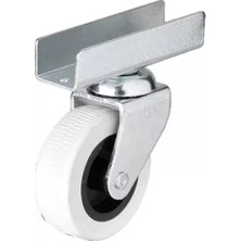 Mudanis 323 - 50X20 mm Gri Uzun U Tablalı Teker 4 Adet