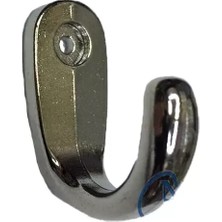 Mudanis Büyük Tekli Fincan Askı, Dekor Askısı - Nikel, 12X23X30 mm