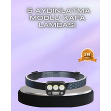 Miyango El Hareket Sensörlü LED Kafa Feneri 5 Mod Ayarlanabilir - ETC8787-2695