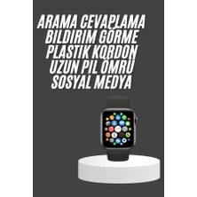 Miyango Akıllı Saat Çok Fonksiyonlu Uyku Takibi Adımsayar Nabız Ölçer Arama Cevaplaya - ETC6567-8564