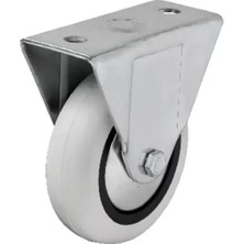 Mudanis 355 - 75X25 mm Pvc Makaralı Sabit Teker 4 Adet