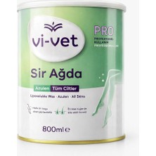 Vi-Vet Pro Sir Ağda Azulen 800 ml | Profesyonel Konserve Ağda | Tüm Cilt Tipleri Için Liposoluble Wax | Ağda Bezi ile Kullanım