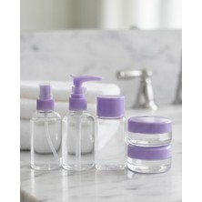 Miyango Seyahat Için 5’li Şeffaf Kozmetik Şişe Seti 30 ml - ETC9247-5637
