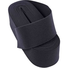 Mayf Siyah  - 3cm Paça Lastik Geniş 10MT. (5332)