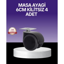 Miyango Çok Amaçlı Kilitsiz Masa Ayağı Tekerleği 6 cm - ETC5785-8964