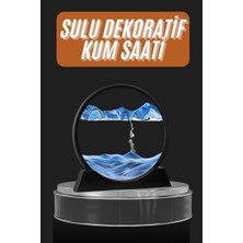 Miyango Dekoratif Sulu Kum Saati Ofis Masa Üstü Ev Yuvarlak Kum Saati - ETC6169-5429