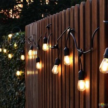 Munico 5 Metre LED Peri Işıklar Dış Mekan Peri Işıkları Su Geçirmez LED Plastik Lambalar Sıcak Bahçe Veran