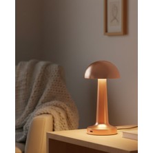 Miyango Bronz Dokunmatik Masa Lambası 3 Renk LED Şarjlı Kablosuz USB Çıkışlı - ETC3827-8603