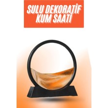 Miyango 3D LED Işıklı Kum Saati Gece Lambası Hareketli Sulu Kum Saati Orta Boy - ETC5184-4364