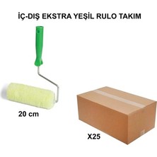 Iç - Dış Extra Yeşil Rulo Takım 20CM - 25 Adet