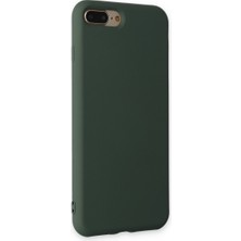Semel iPhone 7 Plus Kılıf Nano Içi Kadife Silikon - Koyu Yeşil