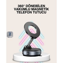 Miyango Güçlü Mıknatıslı Vakumlu Araç Telefon Tutucu Alüminyum Gövde - ETC1020-1276