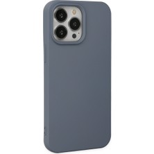 Semel iPhone 15 Pro Max Kılıf Nano Içi Kadife Silikon - Gri