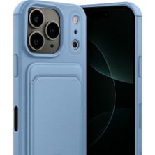 Semel iPhone 17 Pro Kelvin Kartvizitli Silikon - Mavi