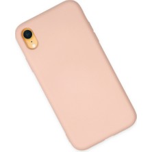 Semel iPhone Xr Kılıf Nano Içi Kadife Silikon - Pudra