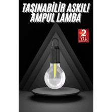 Miyango 3 Farklı Mod Led'li Şarjlı Asma Kancalı Kamp Lambası Taşınabilir Ampul - ETC7882-2094