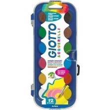 Giotto Acquerelli 12'li Mini Sulu Boya 23 mm Renkli Set
