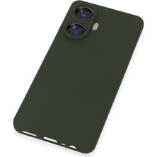 Semel Realme C55 Kılıf Nano Içi Kadife Silikon - Koyu Yeşil